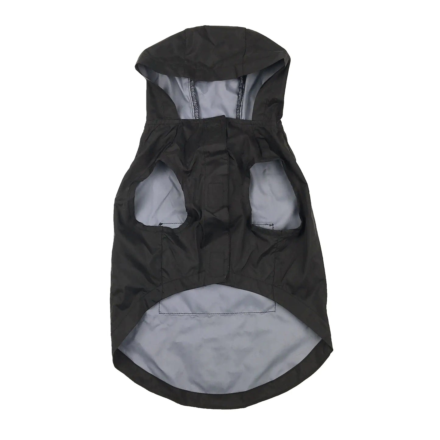 Black Packable Dog Raincoat - US Army